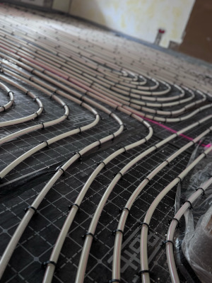 Fußbodenheizung Fräsen - klassisches Tackersystem